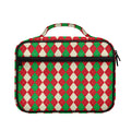 Christmas Themed Argyle Pattern Print Briefcase Bible Bag