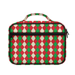 Christmas Themed Argyle Pattern Print Briefcase Bible Bag