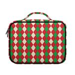 Christmas Themed Argyle Pattern Print Briefcase Bible Bag