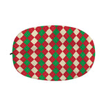 Christmas Themed Argyle Pattern Print Car Side Mirror Covers