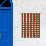 Christmas Themed Argyle Pattern Print Garden Flag