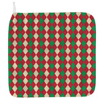 Christmas Themed Argyle Pattern Print Hand Towel