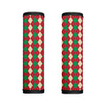 Christmas Themed Argyle Pattern Print Handle Covers