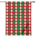 Christmas Themed Argyle Pattern Print House Flag