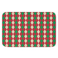 Christmas Themed Argyle Pattern Print Indoor Door Mat