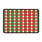 Christmas Themed Argyle Pattern Print Kitchen Mat