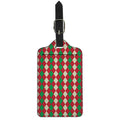 Christmas Themed Argyle Pattern Print Luggage Tag