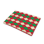 Christmas Themed Argyle Pattern Print Pet Cooling Mat Cover