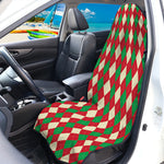 Christmas Themed Argyle Pattern Print Waterproof Car Seat Cover