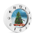 Christmas Tree And Snow Print Alarm Clock