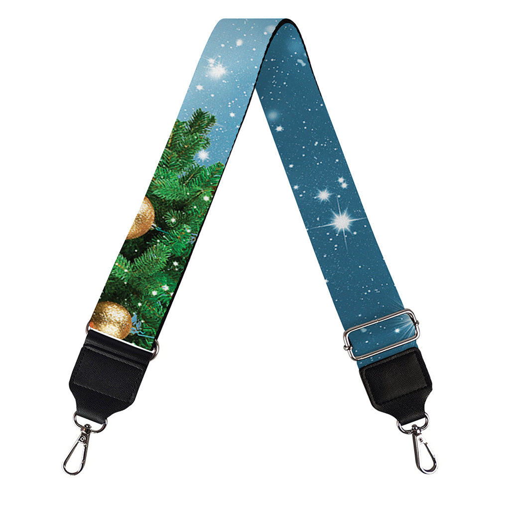 Christmas Tree And Snow Print Bag Strap
