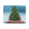 Christmas Tree And Snow Print Bifold Wallet