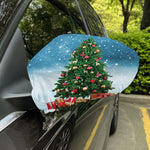Christmas Tree And Snow Print Car Side Mirror Covers