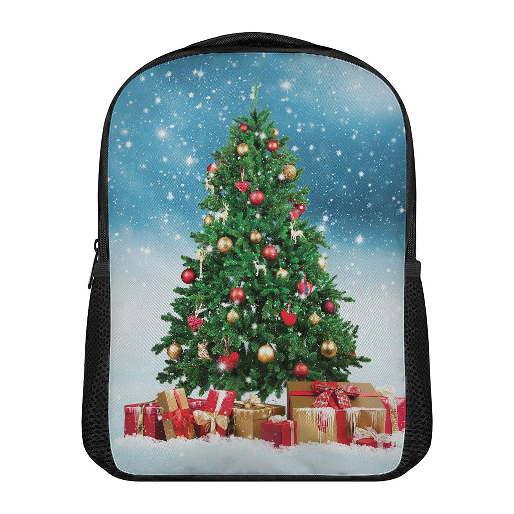 Christmas Tree And Snow Print Casual Backpack