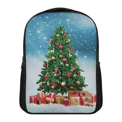 Christmas Tree And Snow Print Casual Backpack