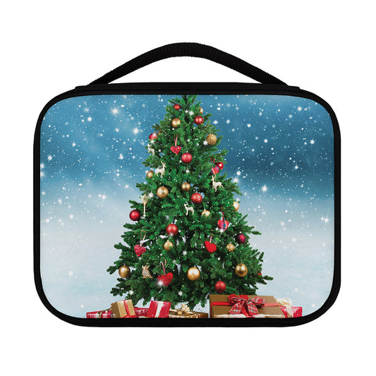 Christmas Tree And Snow Print Classic Bible Case