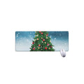 Christmas Tree And Snow Print Extended Mouse Pad