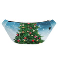 Christmas Tree And Snow Print Fanny Pack