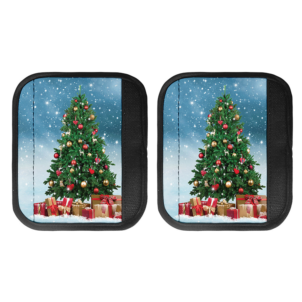 Christmas Tree And Snow Print Handle Covers
