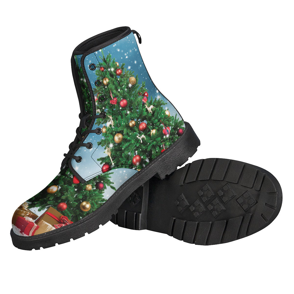 Christmas Tree And Snow Print Backpack