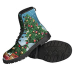 Christmas Tree And Snow Print Backpack