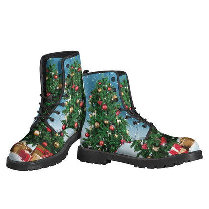 Christmas Tree And Snow Print Backpack