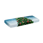 Christmas Tree And Snow Print Piano Keyboard Cover
