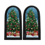 Christmas Tree And Snow Print Skillet Handle Cover