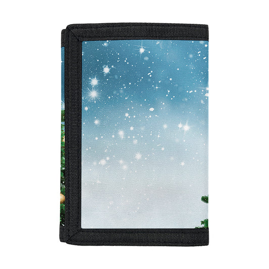 Christmas Tree And Snow Print Trifold Wallet