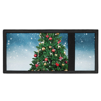 Christmas Tree And Snow Print Trifold Wallet