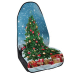 Christmas Tree And Snow Print Waterproof Car Seat Cover