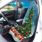 Christmas Tree And Snow Print Waterproof Car Seat Cover