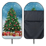 Christmas Tree And Snow Print Waterproof Car Seat Cover