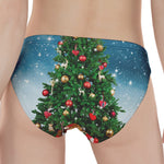 Christmas Tree And Snow Print Women's Panties