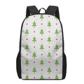 Christmas Tree And Star Pattern Print 17 Inch Backpack