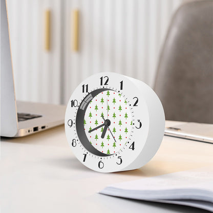 Christmas Tree And Star Pattern Print Alarm Clock