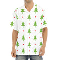 Christmas Tree And Star Pattern Print Aloha Shirt