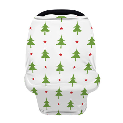 Christmas Tree And Star Pattern Print Baby Seat Cover