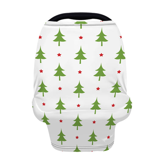 Christmas Tree And Star Pattern Print Baby Seat Cover