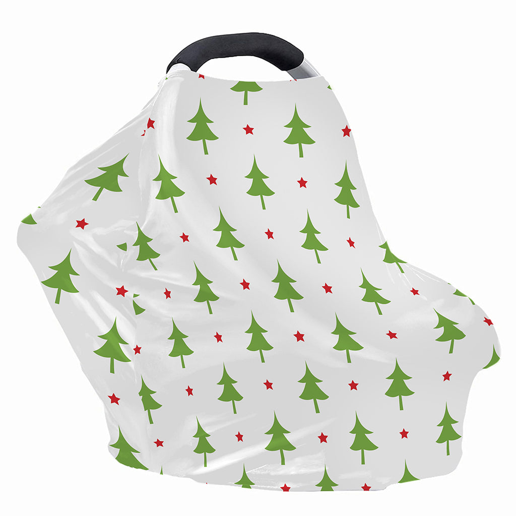 Christmas Tree And Star Pattern Print Baby Seat Cover