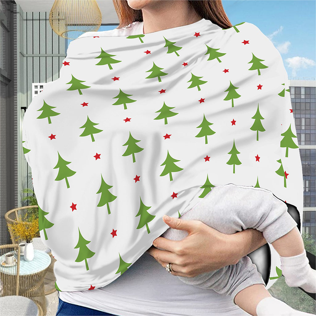 Christmas Tree And Star Pattern Print Baby Seat Cover