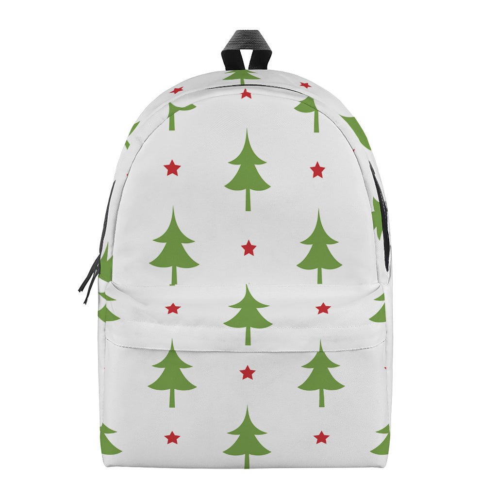 Christmas Tree And Star Pattern Print Backpack