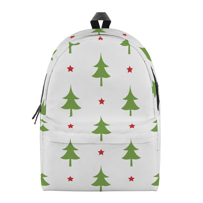Christmas Tree And Star Pattern Print Backpack