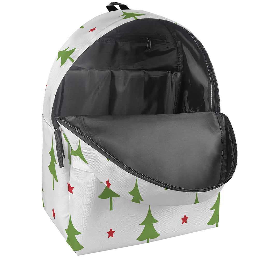 Christmas Tree And Star Pattern Print Backpack