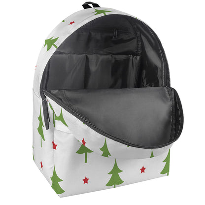Christmas Tree And Star Pattern Print Backpack