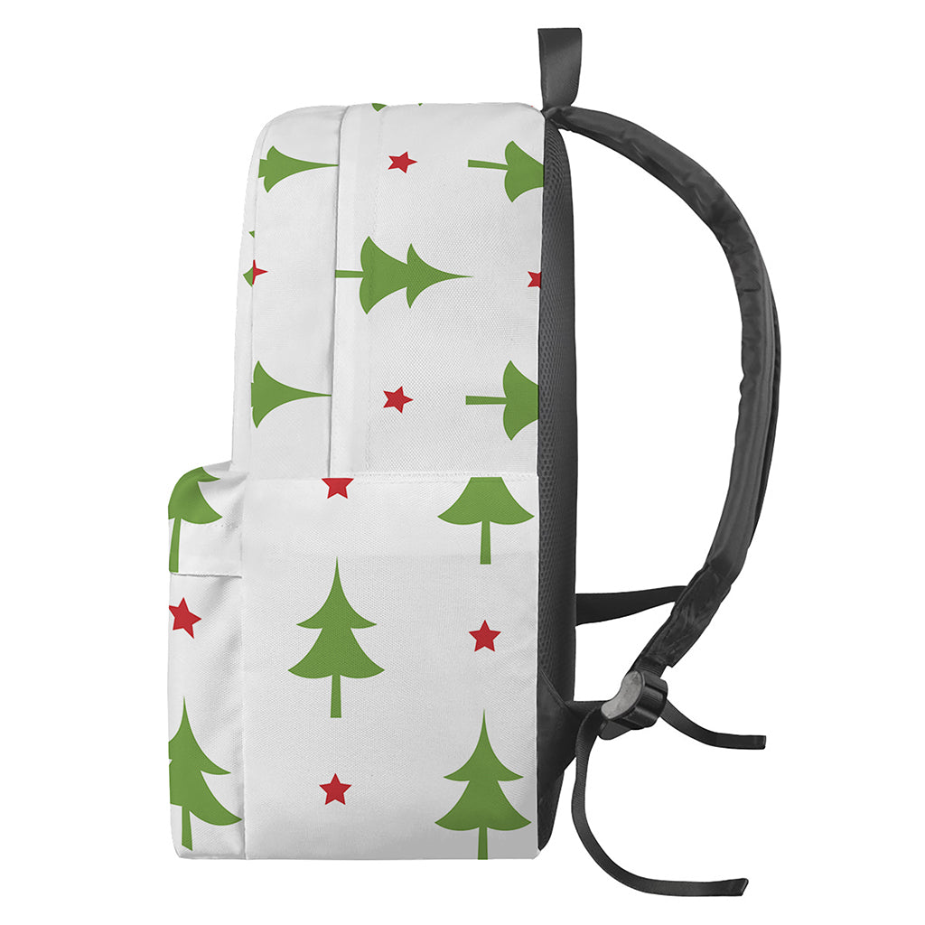 Christmas Tree And Star Pattern Print Backpack