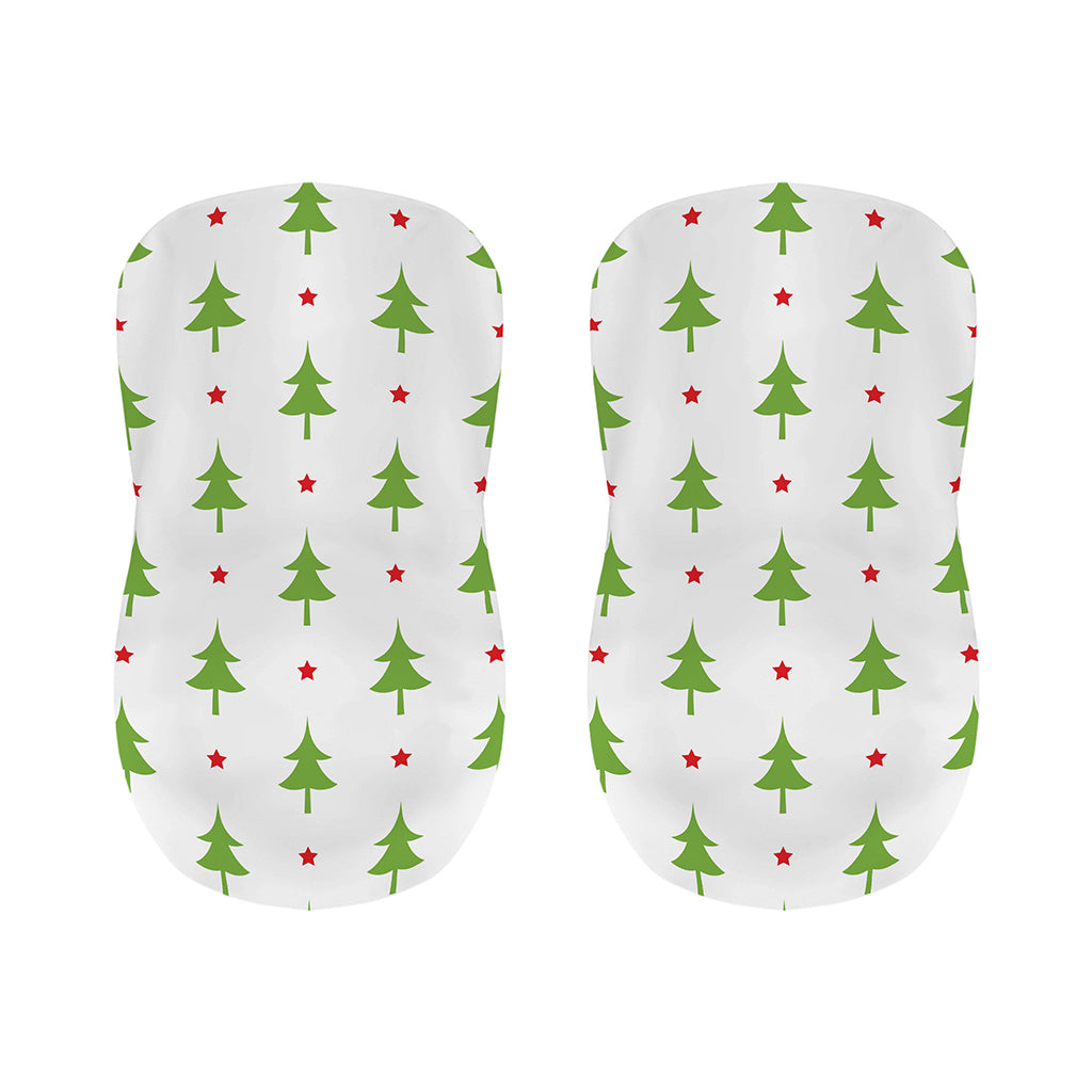 Christmas Tree And Star Pattern Print Bar Stool Covers