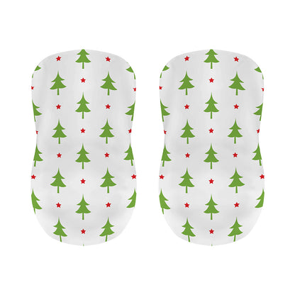 Christmas Tree And Star Pattern Print Bar Stool Covers