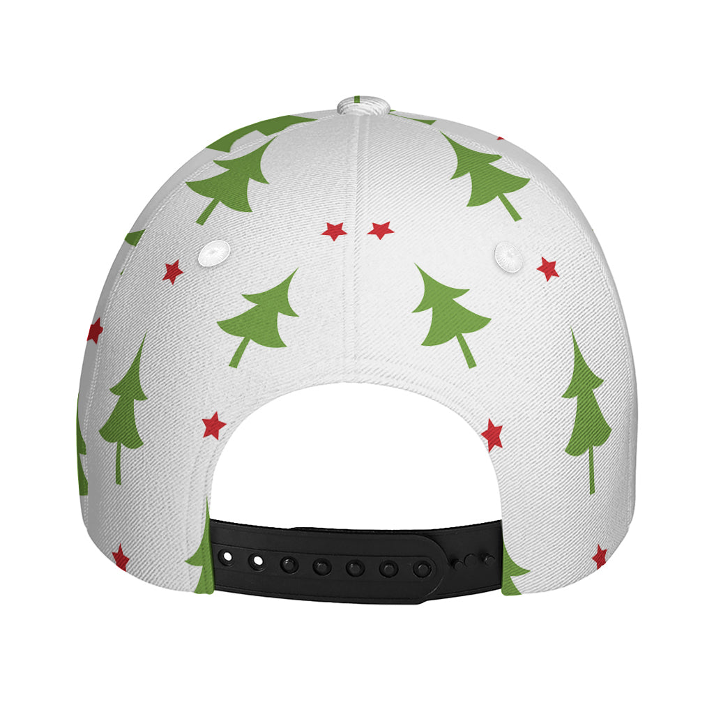 Christmas Tree And Star Pattern Print Baseball Cap