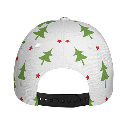 Christmas Tree And Star Pattern Print Baseball Cap